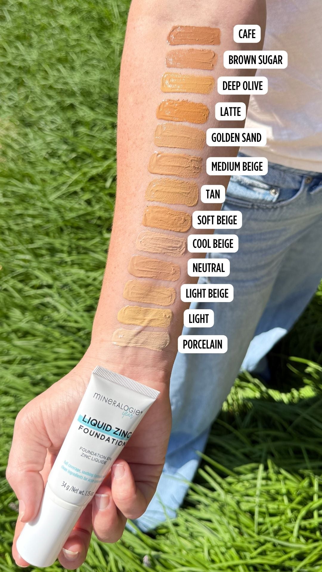 CLEAR Liquid Zinc Foundation Sample