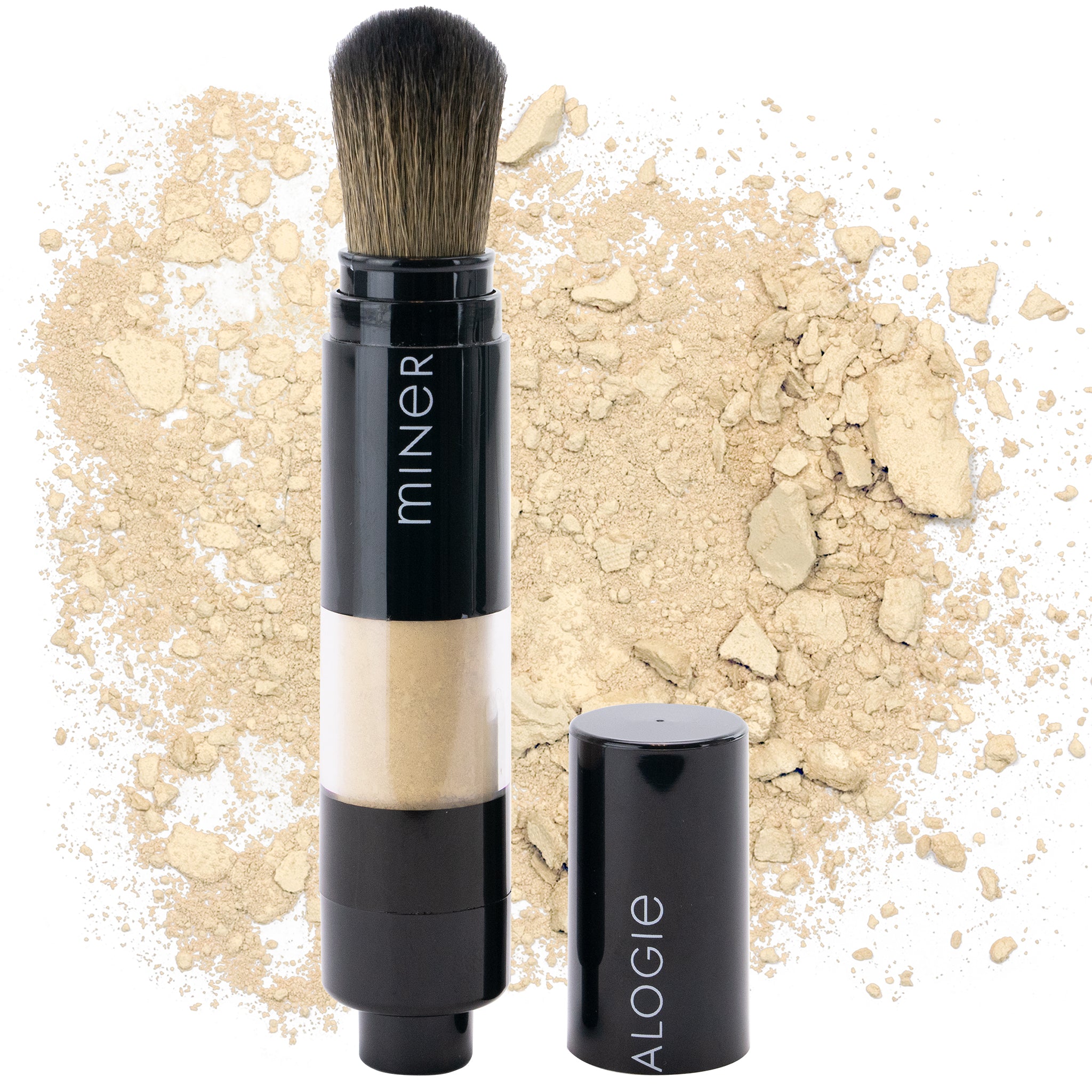 Loose Mineral Foundation Dispensing Brush – Mineralogie Makeup